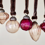 Adisa Glass Baubles in a Jar - Ruby & Copper - Set of 16