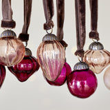 Adisa Glass Baubles in a Jar - Ruby & Copper - Set of 16