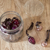 Adisa Glass Baubles in a Jar - Ruby & Copper - Set of 16