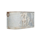 Akasa Large Trough Planter - Zinc