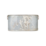 Akasa Large Trough Planter - Zinc