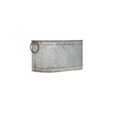 Akasa Large Trough Planter - Zinc