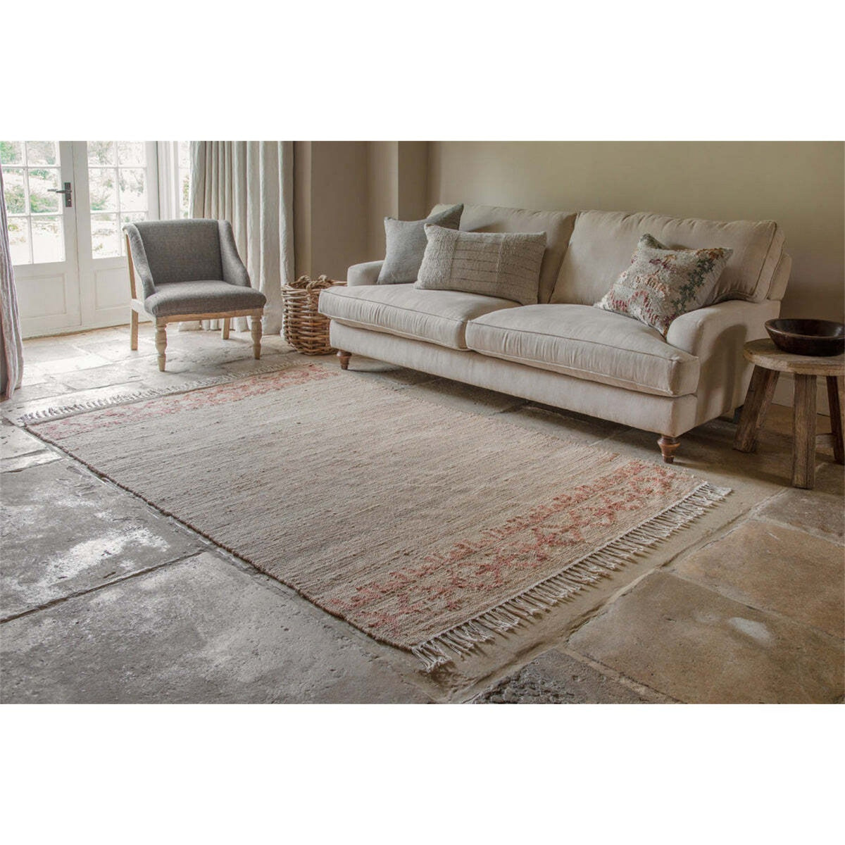 Akari 150 x 240cm Jute & Cotton Rug - Natural