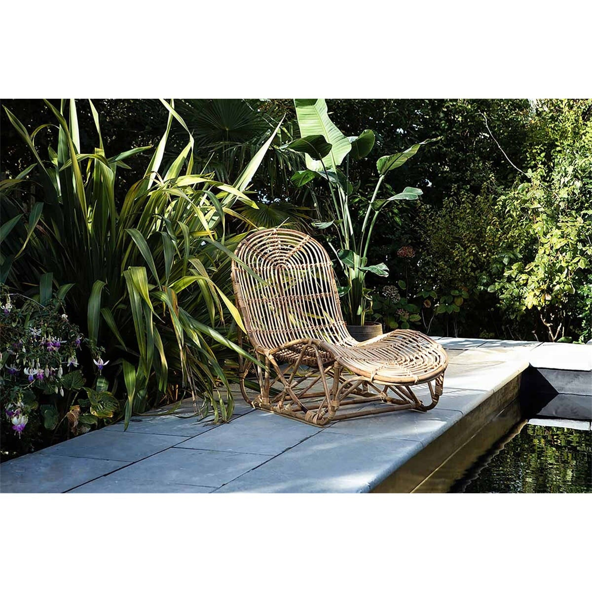 Arlia Rattan Lounger - Natural