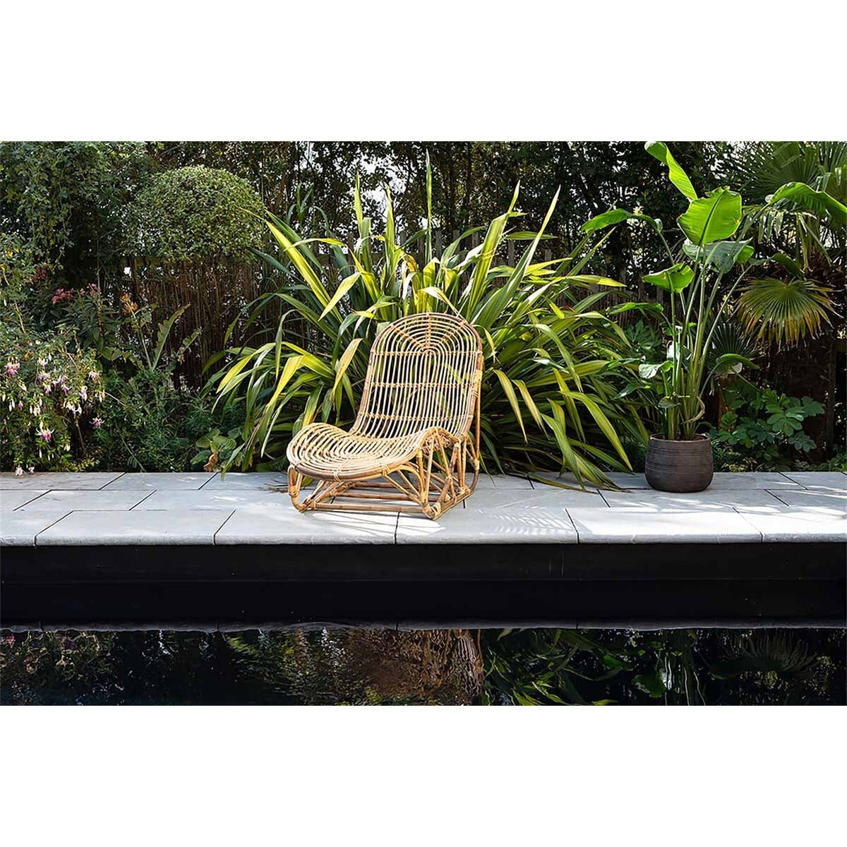 Arlia Rattan Lounger - Natural
