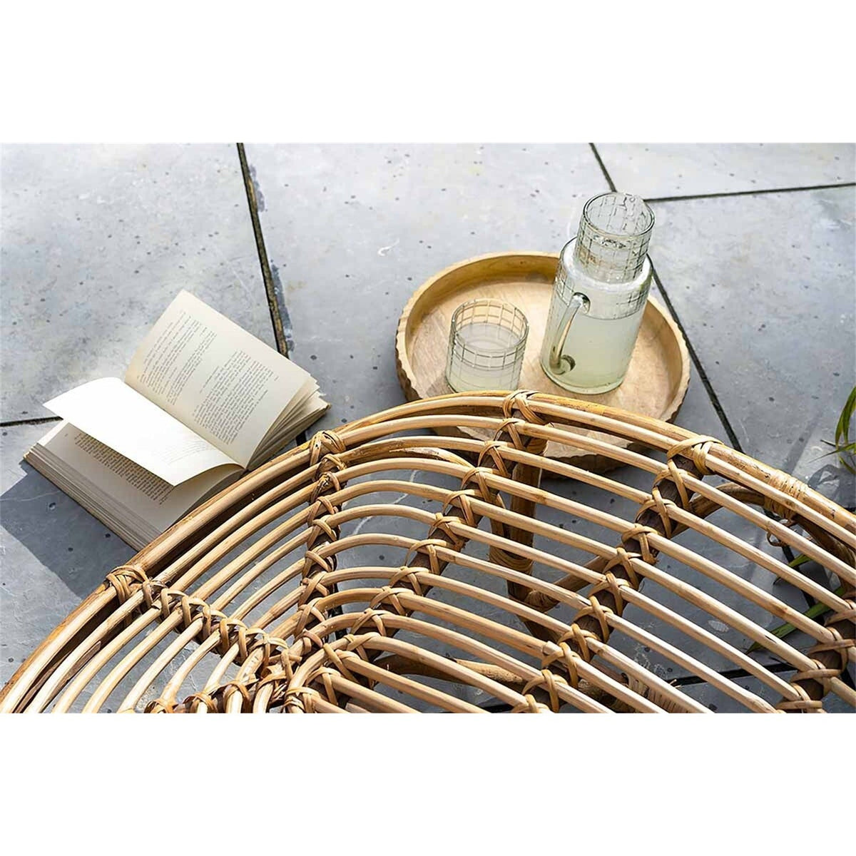 Arlia Rattan Lounger - Natural