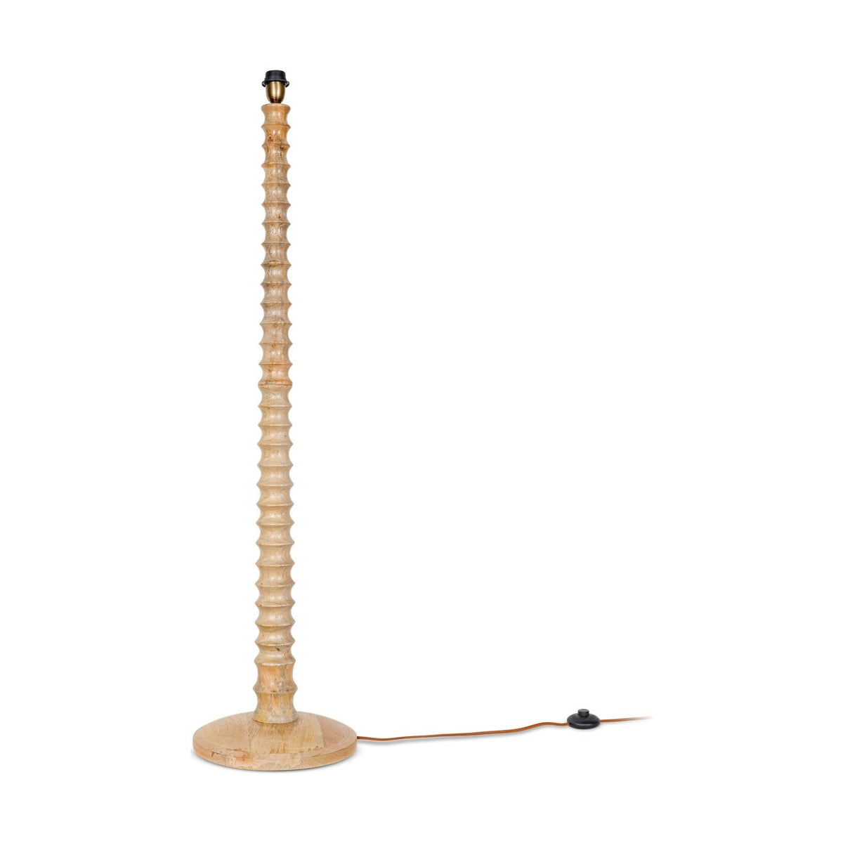 Avisa Mango Wood Floor Lamp Base - Natural