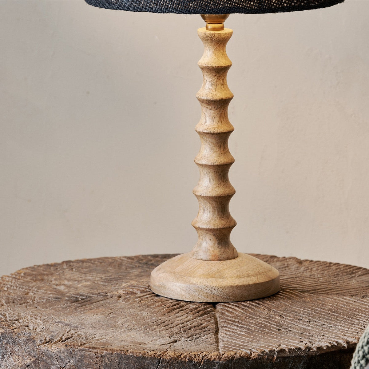 Avisa Mango Wood Table Lamp Base - Natural