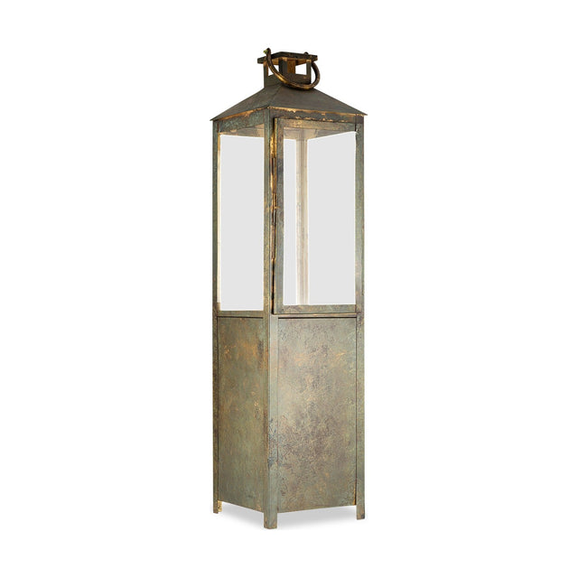 Asharu Large Lantern - Antique Patina