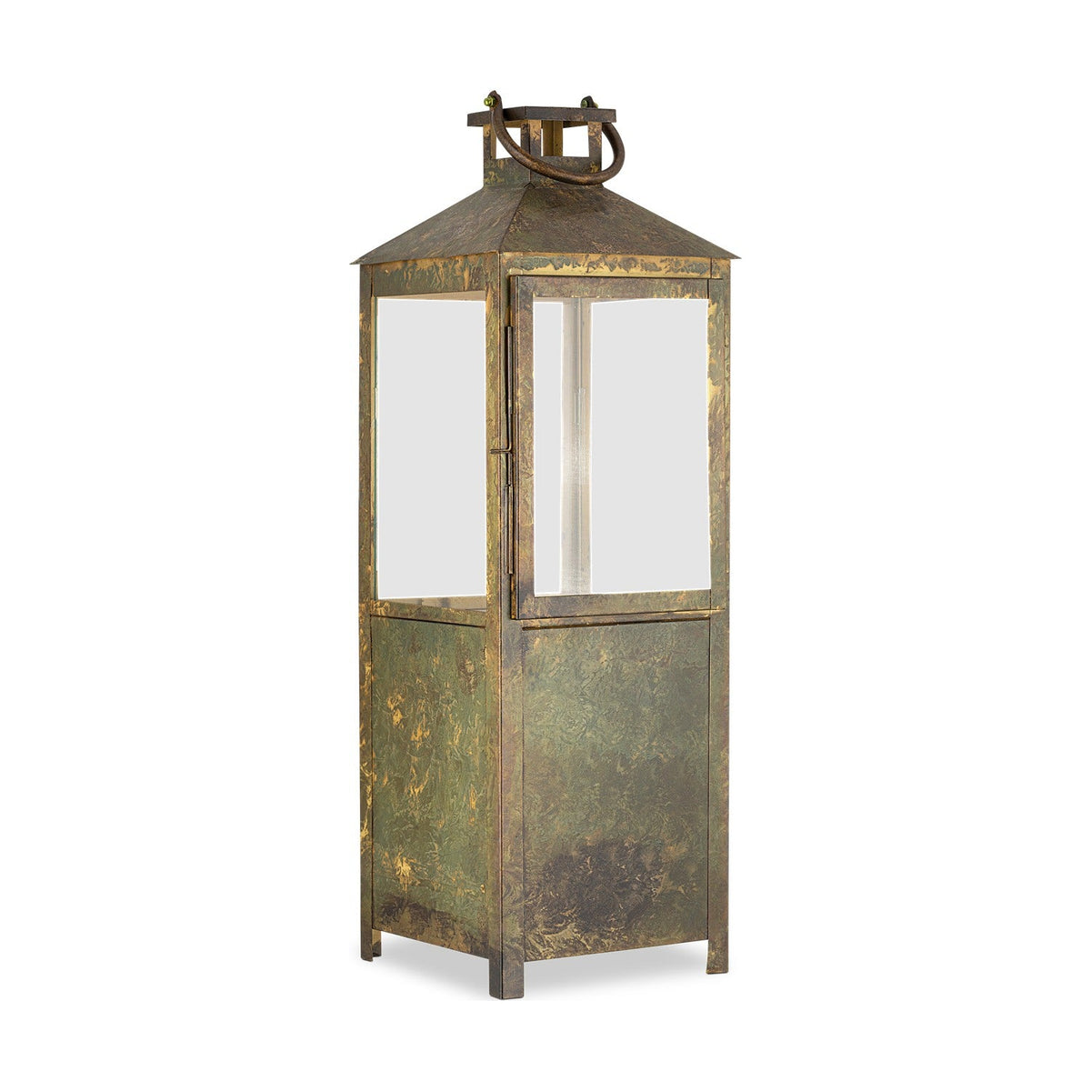 Asharu Small Lantern - Antique Patina