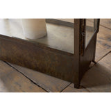 Akoko Small Wide Lantern - Brown Patina
