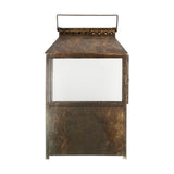 Akoko Large Wide Lantern - Brown Patina