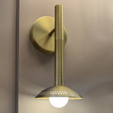 Arden 1 Light Wall Light - Brushed Gold
