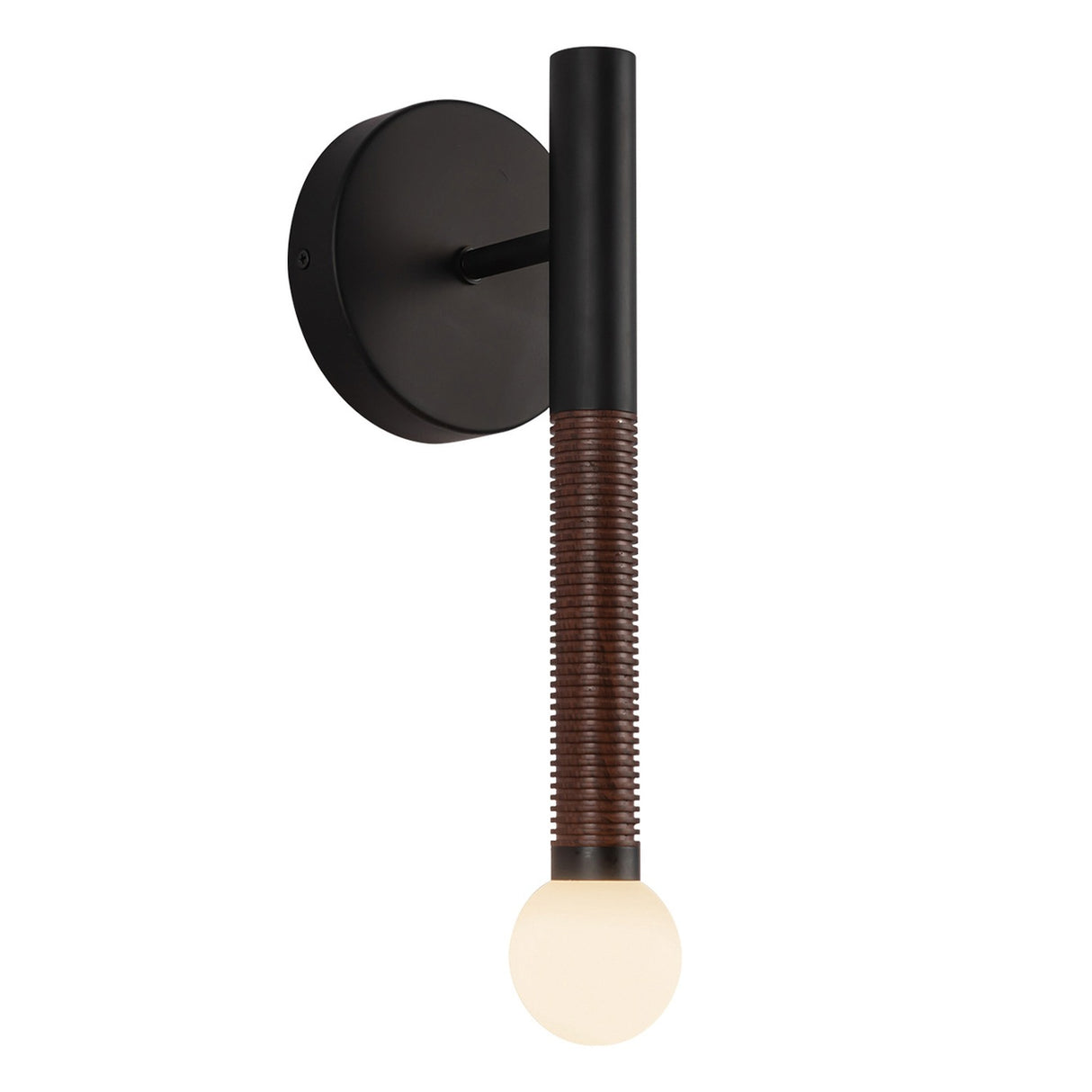 Arden 1 Light Wall Light - Matt Black
