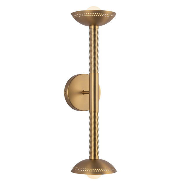 Arden 2 Light Wall Light - Brushed Gold