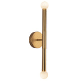 Arden 2 Light Wall Light - Brushed Gold