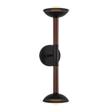 Arden 2 Light Wall Light - Matt Black
