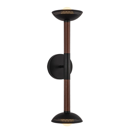 Arden 2 Light Wall Light - Matt Black