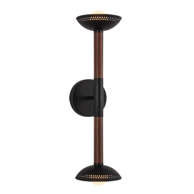 Arden 2 Light Wall Light - Matt Black