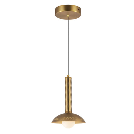 Arden 1 Light Mini Pendant Light - Brushed Gold