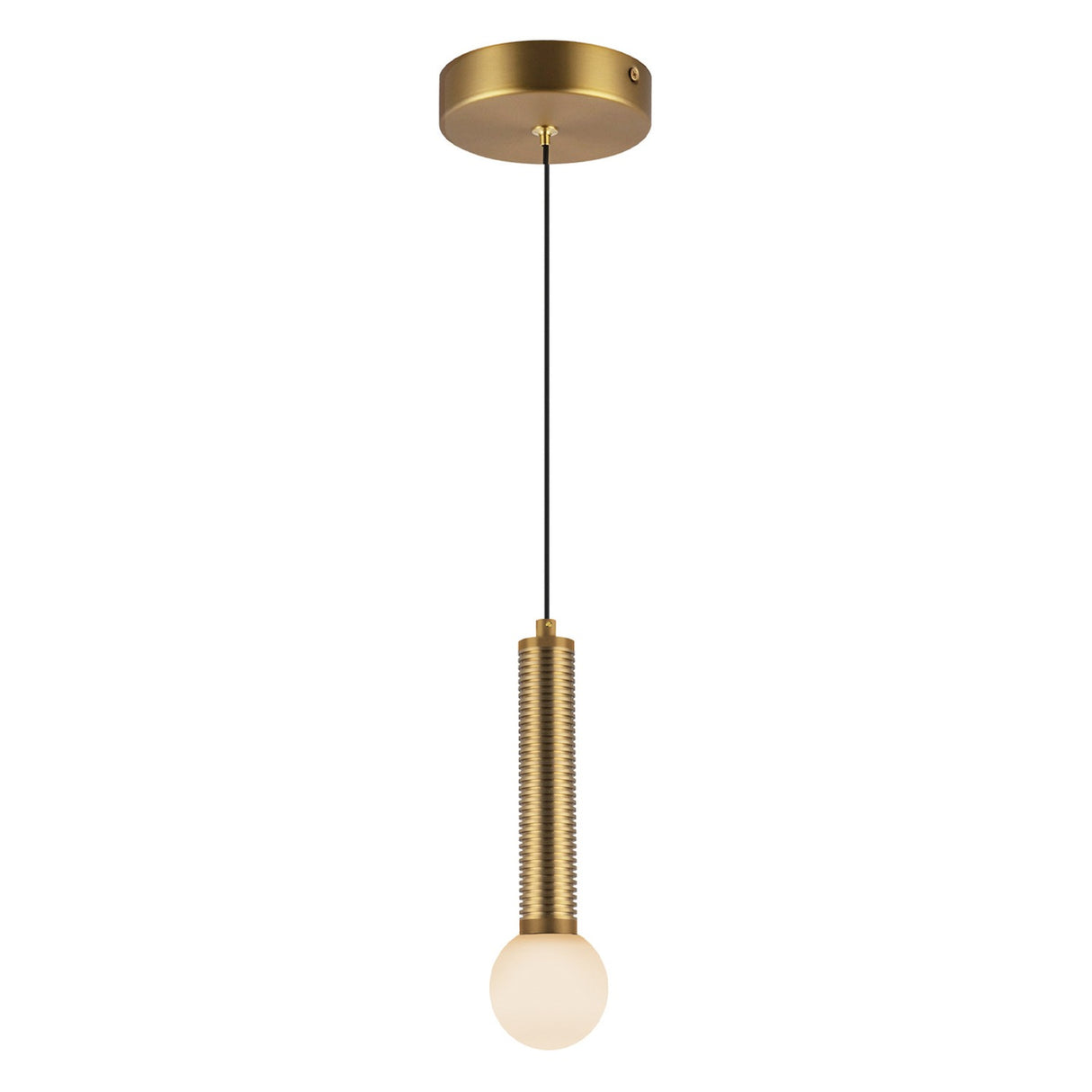 Arden 1 Light Mini Pendant Light - Brushed Gold