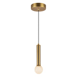 Arden 1 Light Mini Pendant Light - Brushed Gold
