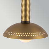 Arden 1 Light Mini Pendant Light - Brushed Gold