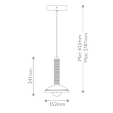 Arden 1 Light Mini Pendant Light - Matt Black