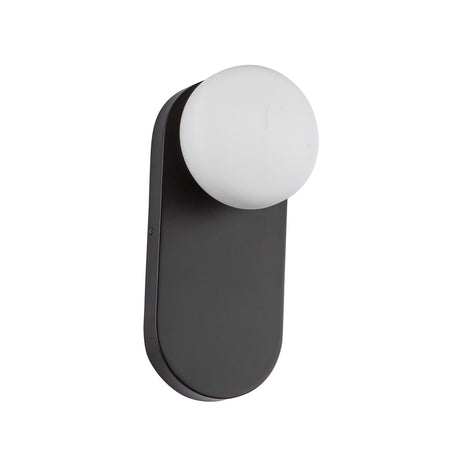 Ariel 1 Light Wall Light - Matt Black