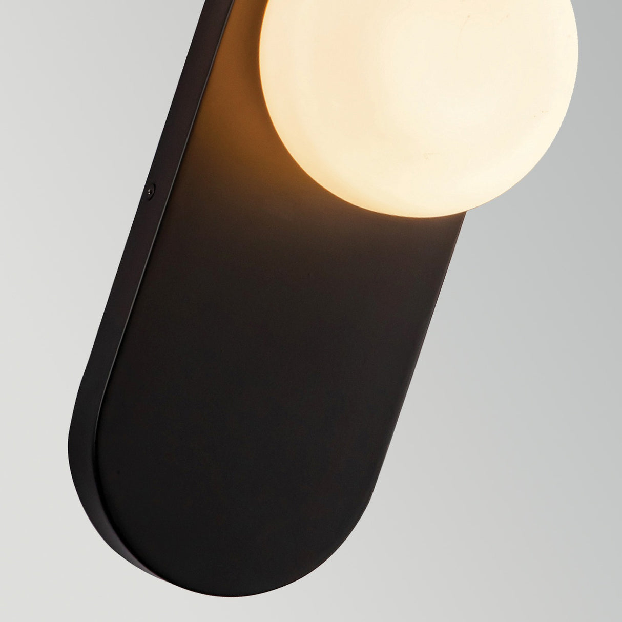 Ariel 1 Light Wall Light - Matt Black