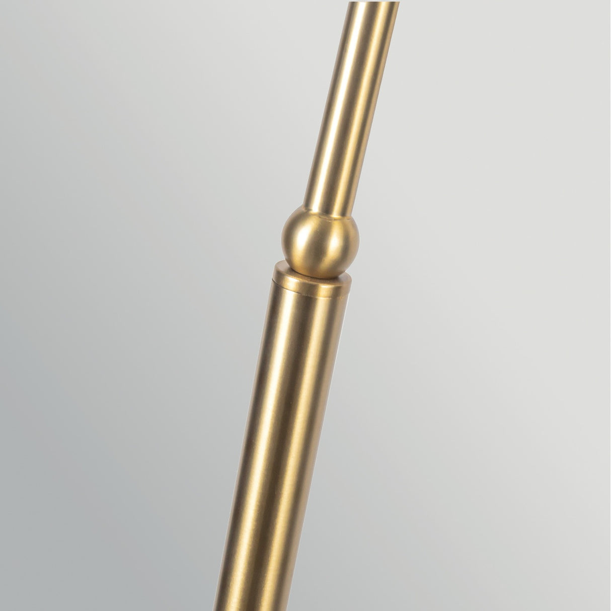 Crosby 1 Light Floor Lamp - Satin Cream & Brushed Gold