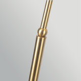 Crosby 1 Light Floor Lamp - Satin Cream & Brushed Gold
