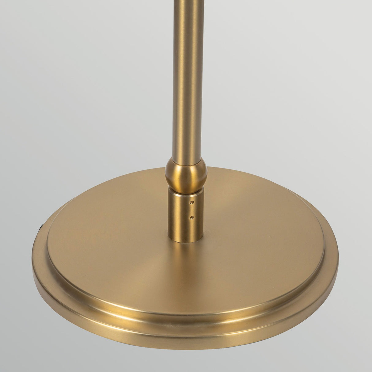 Crosby 1 Light Floor Lamp - Satin Cream & Brushed Gold