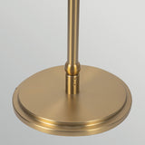 Crosby 1 Light Floor Lamp - Satin Cream & Brushed Gold