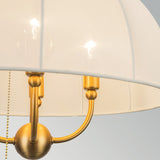 Crosby 4 Light Pendant Light - Satin Cream & Brushed Gold