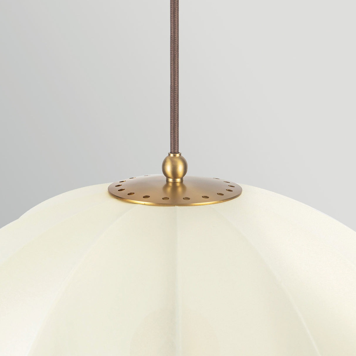 Crosby 4 Light Pendant Light - Satin Cream & Brushed Gold