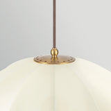 Crosby 4 Light Pendant Light - Satin Cream & Brushed Gold