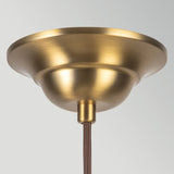 Crosby 4 Light Pendant Light - Satin Cream & Brushed Gold