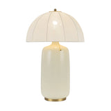 Crosby 1 Light Table Lamp - Satin Cream & Brushed Gold