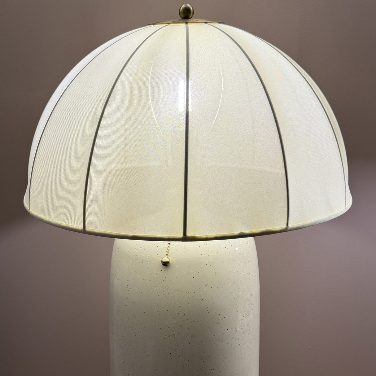 Crosby 1 Light Table Lamp - Satin Cream & Brushed Gold