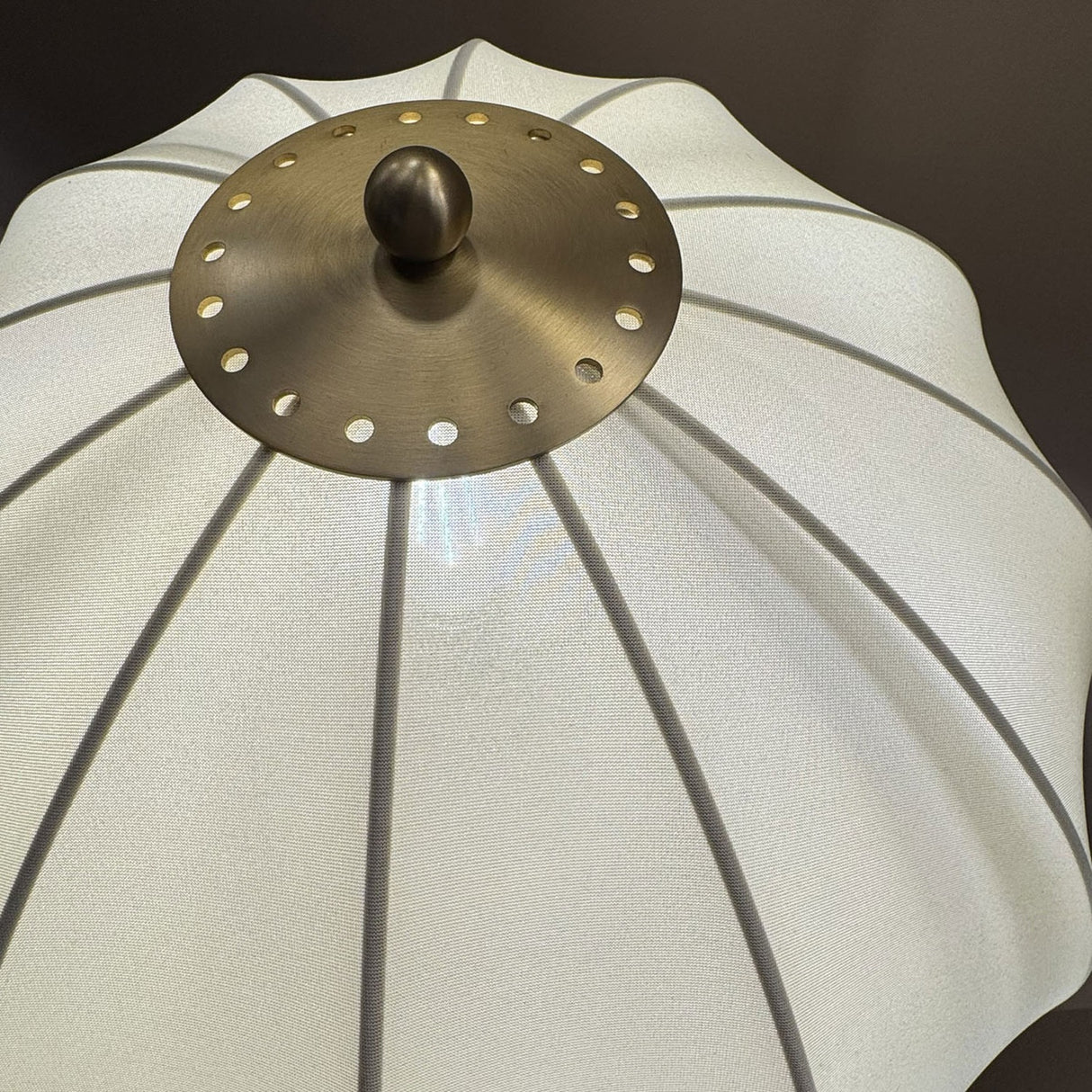 Crosby 1 Light Table Lamp - Satin Cream & Brushed Gold