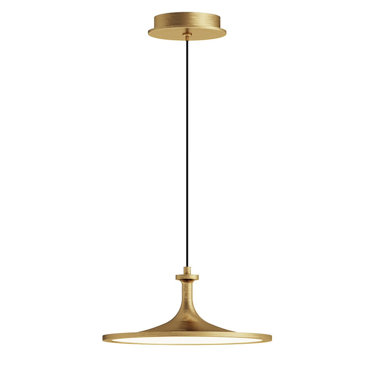 Issa 1 Light Medium Pendant Light - Brushed Gold