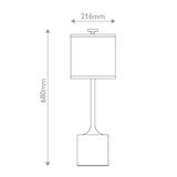 Issa 1 Light Table Lamp - Brushed Gold