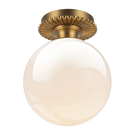 Otis 1 Light Flush Ceiling Light - Brushed Gold