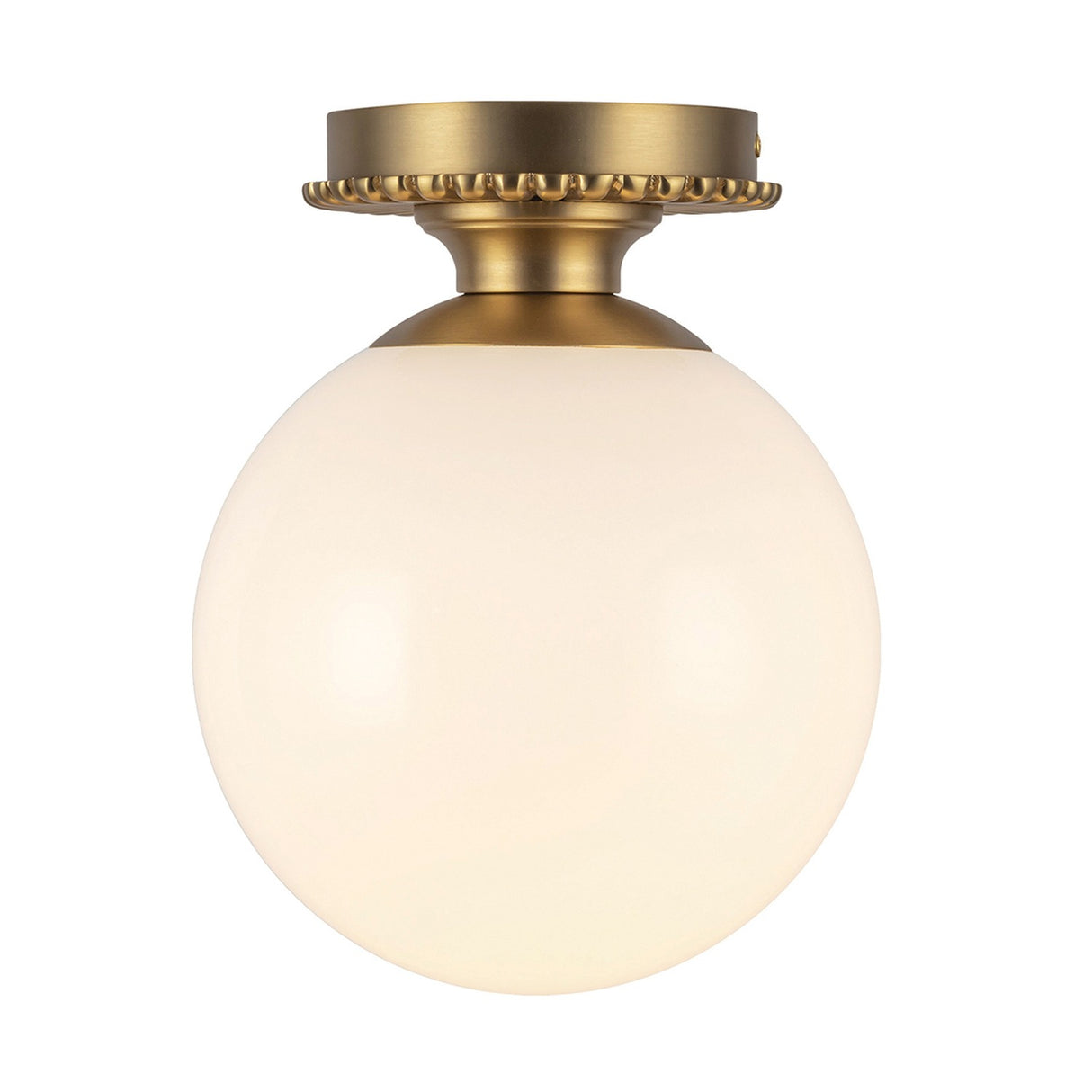Otis 1 Light Flush Ceiling Light - Brushed Gold