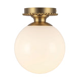 Otis 1 Light Flush Ceiling Light - Brushed Gold