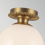 Otis 1 Light Flush Ceiling Light - Brushed Gold