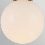 Otis 1 Light Flush Ceiling Light - Brushed Gold