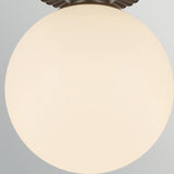 Otis 1 Light Flush Ceiling Light - Matt Black