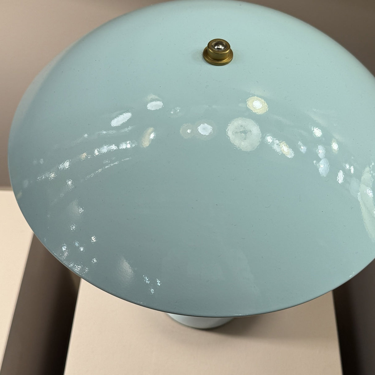 Poppy Medium Table Lamp - Cerulean Light Blue